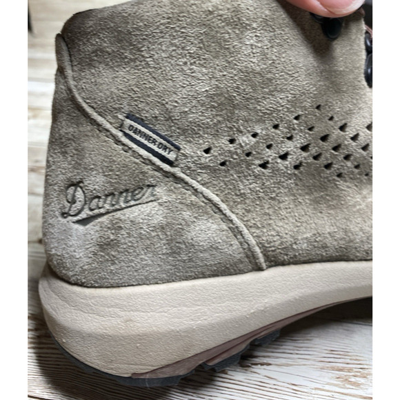 Danner Boots Womens 8 Grey Vibram Sole Danner Dry Mega Grip Hiking Camping - Picture 13 of 14